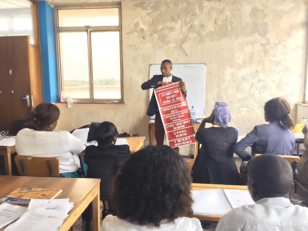  Eric Muleya teaching teachers in Zambia