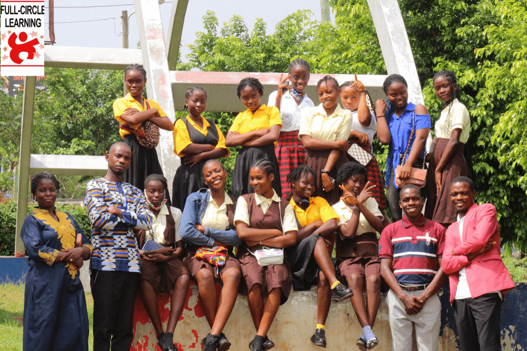 A group of students pose for a group.