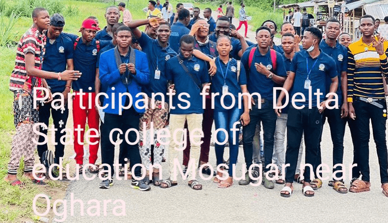 A group of participants from Delta State College of Education, Mosugar near Oghara