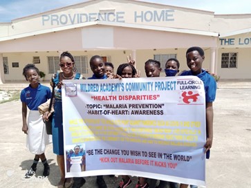 Zambians conducting malara prevention